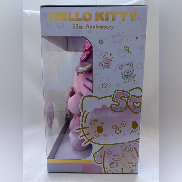 Hello Kitty Jazwares 2024 Exclusive 50th Anniversary Plush NEW HTF - Picture 4 of 6